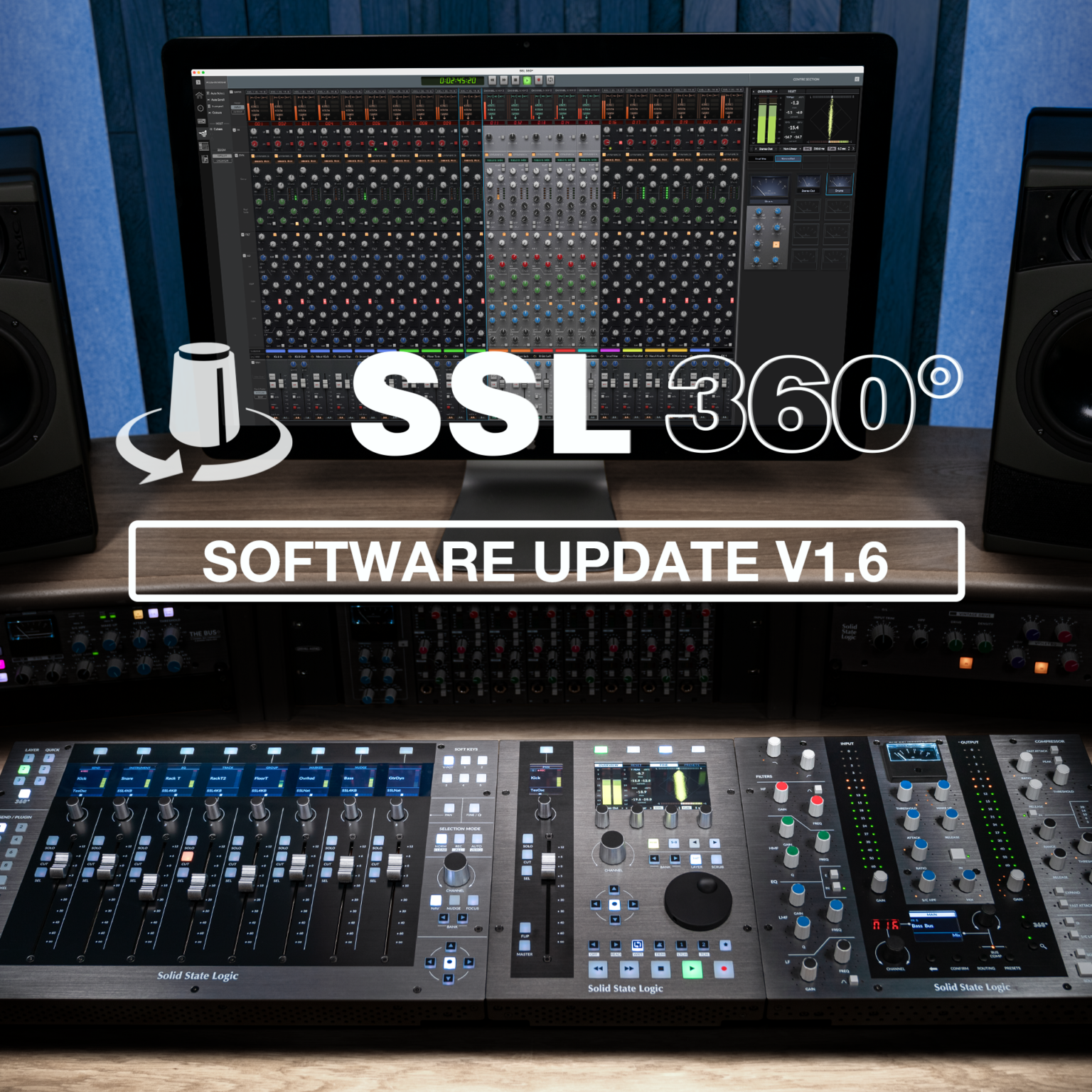 Ssl Music Solid State Logic mejora los controladores y complementos UF8, UC1 y ...